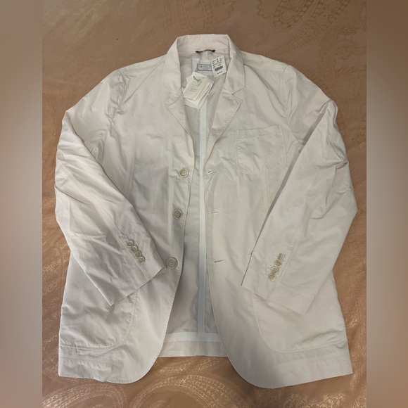 Brunello Cucinelli Mens White Nylon Jacket Sz 50/L - Picture 4 of 13